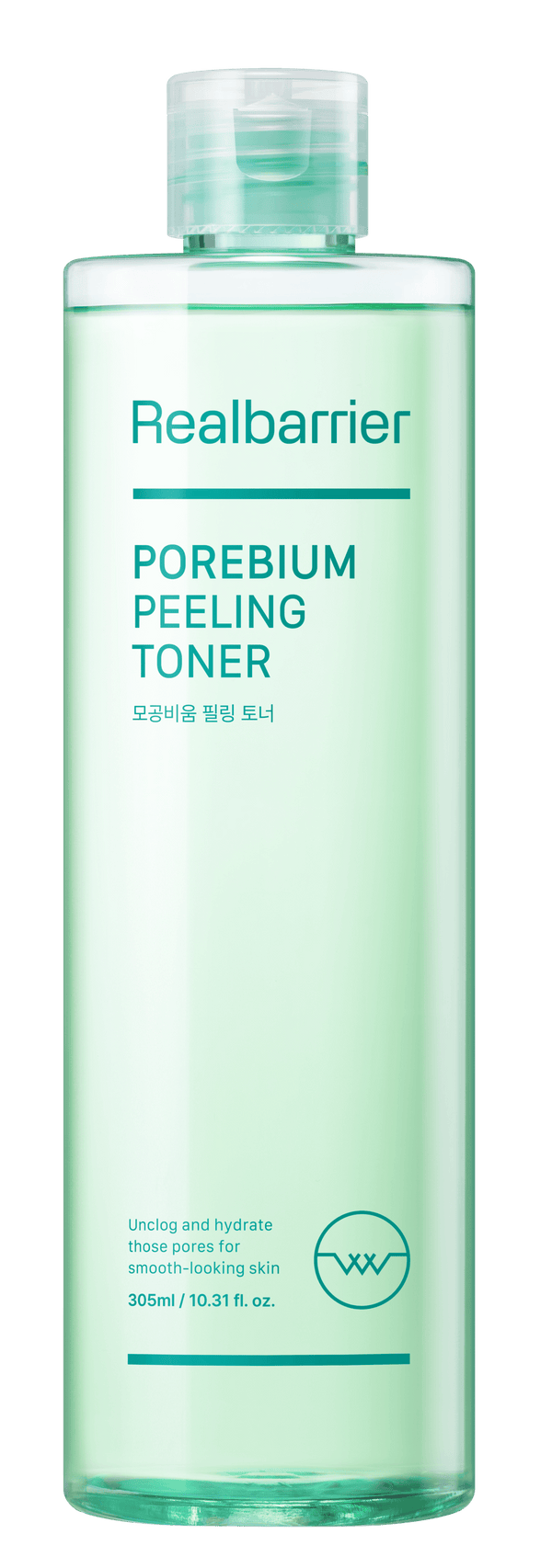 Real Barrier Pore Bium Peeling Toner Liquid Moisture-Boosting Formula 305ml