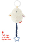 Skip Hop Celestial Dreams Jitter Owl Plush Stroller Toy, Vibrating Pull-Down Star