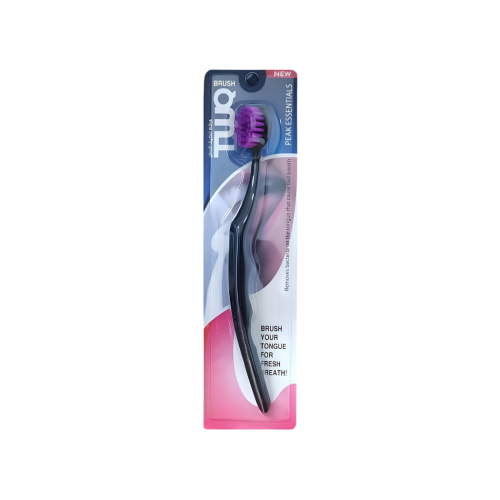 Taq Tongue Cleaning Brush Soft Bristles Fresh Scent Multi-Color