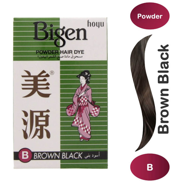 Bigen Hair Color Powder Brown Black Ammonia-Free Permanent Coverage
