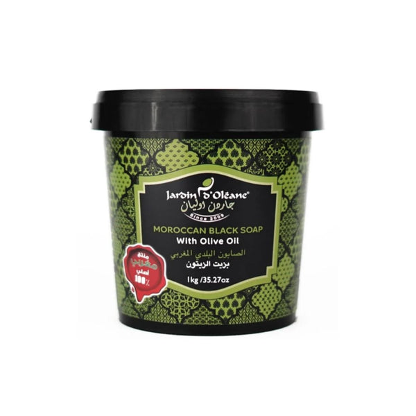 Jardin D Oleane Moroccan Black Soap with Olive Oil Body Soap 1kg