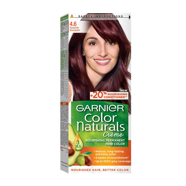 Garnier Color Naturals Creme Hair Color Permanent Cream Burgundy 4.6