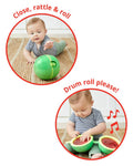 Skip Hop Farmstand Rattle Melon Drum 2-in-1 Crawl Ball Toy