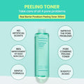 Real Barrier Porebium Peeling Toner Enzyme and 4-Acid Exfoliating Formula 350ml