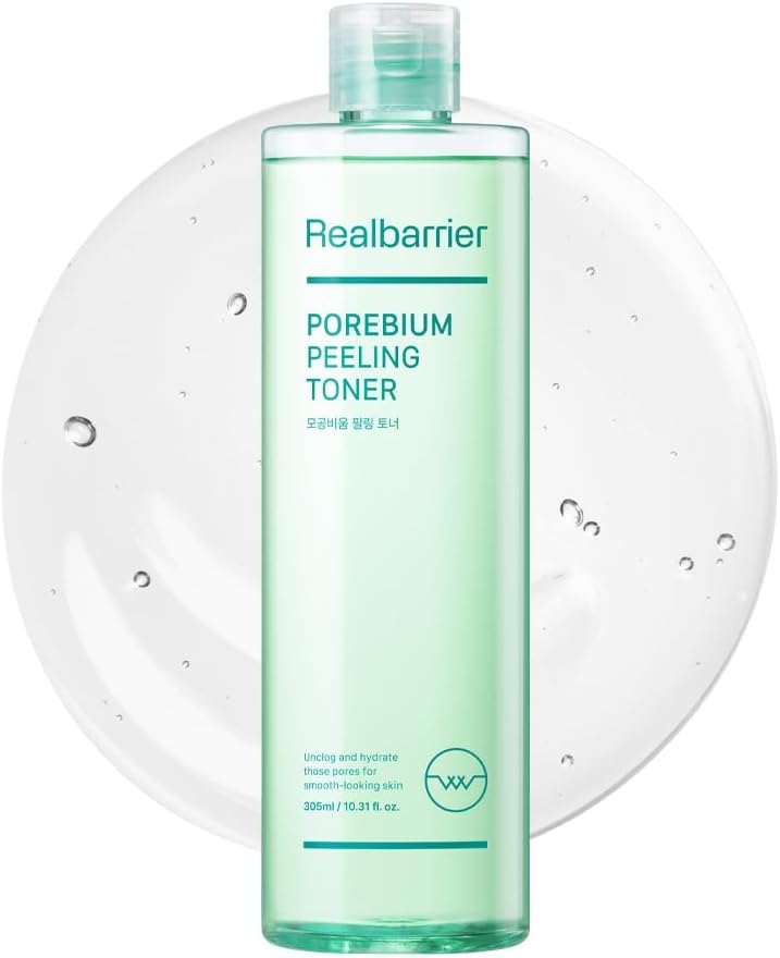 Real Barrier Porebium Peeling Toner Enzyme and 4-Acid Exfoliating Formula 350ml
