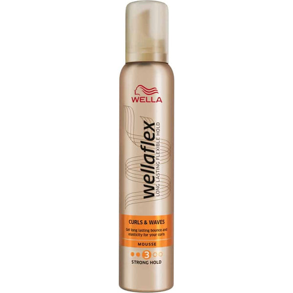 Wellaflex Waves Strong Hold Mousse Lightweight Curl Styling 200 ml