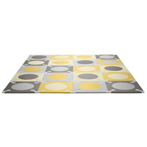 Skip Hop Playspot Foam Play Mat Soft Floor Tiles Gold & Grey