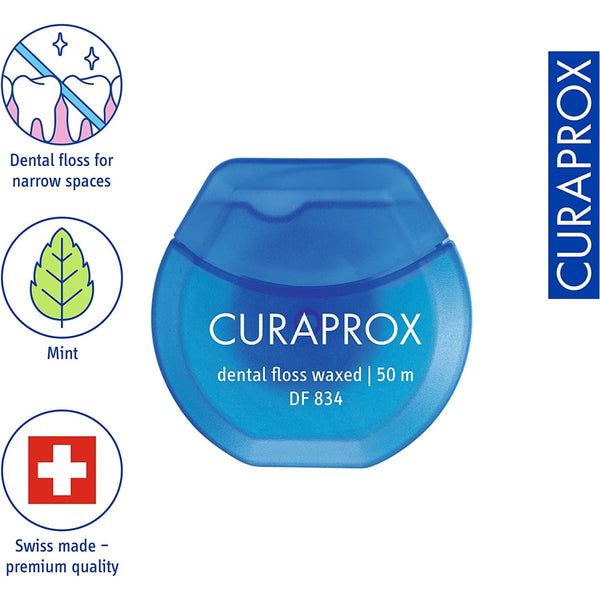 Curaprox DF 834 Waxed Mint Dental Floss