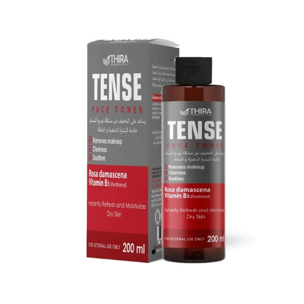 Thira Tense Facial Toner with Vitamin B5 Panthenol, Hydrating Skin Balancing Formula, 200ml
