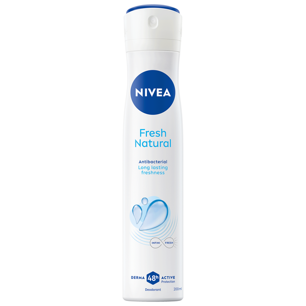 NIVEA Fresh Natural Deodorant Spray, 48H Protection, Ocean Extracts, 200ml