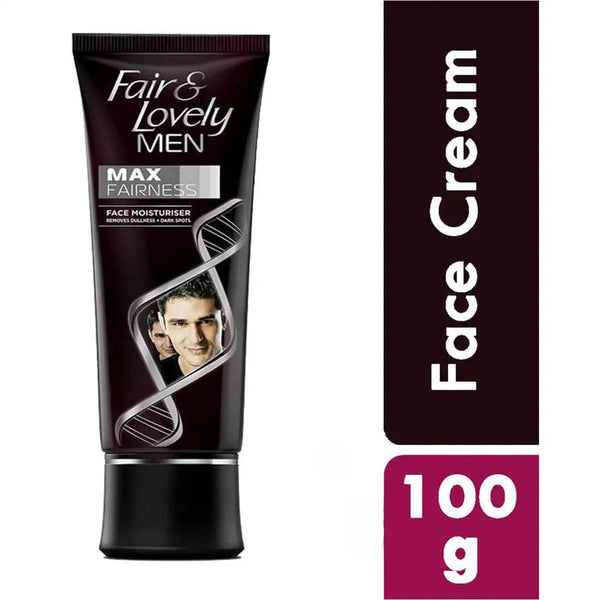 Glow & Lovely Max Brightening Cream for Men, Oil-Free Sun Protection, 100 g