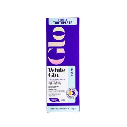 White Glow Purple Toothpaste Violet Toner Daily Cleaning Fresh Breath 115g