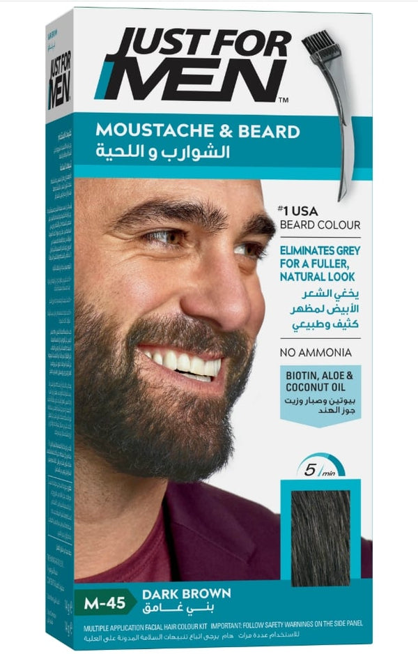 Just For Men Mustache & Beard Hair Color Dark Brown
