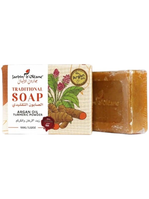 Jardin d'Oleane Traditional Soap Bar Argan Oil Turmeric 100g