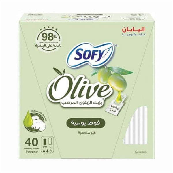Sofy Olive Regular Pantyliners Soft Breathable Material 40 Count