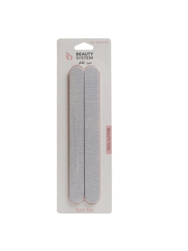 Beauty System Nail File, Ergonomic Nail Shaping Tool, 2 Pieces