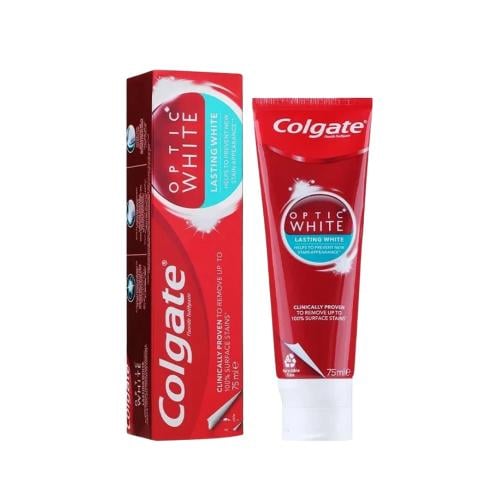 Colgate Optic White Extended White Toothpaste, Fluoride, Mint