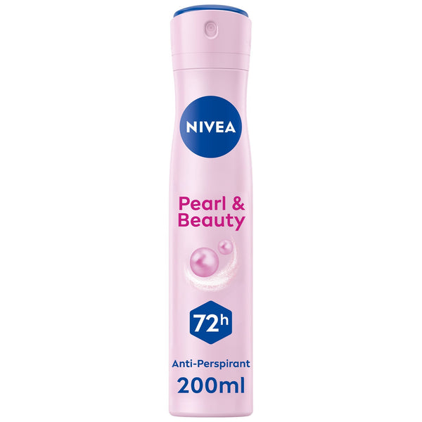NIVEA Pearl & Beauty Antiperspirant Deodorant Spray Pearl Extract Avocado Oil 200ml