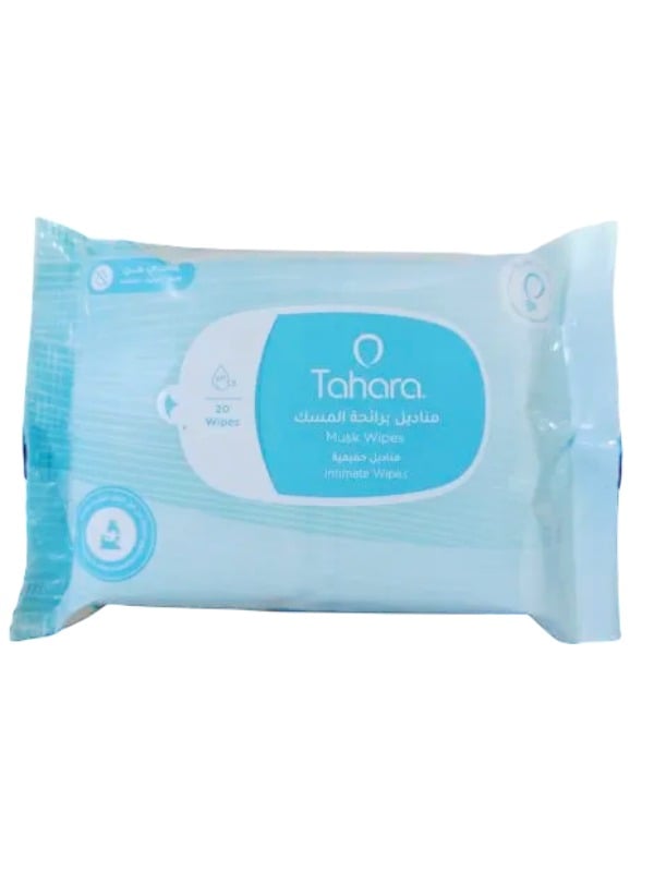 Tahara Musk Feminine Wet Wipes Alcohol-Free Paraben-Free 20 Wipes