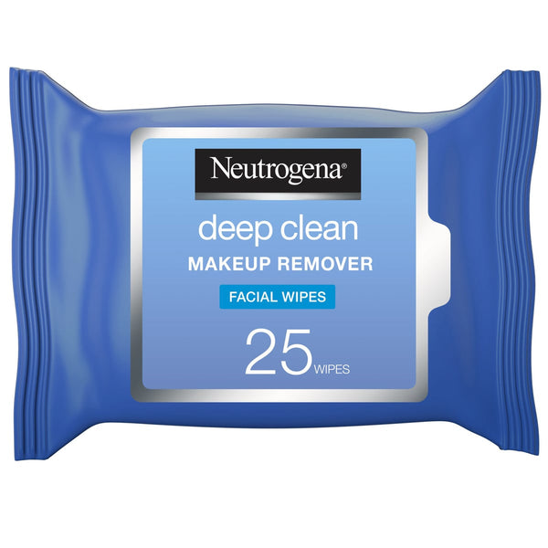 Neutrogena Deep Clean Makeup Remover Facial Wipes Oil-Free Formula 25 Wipes