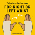 FUTURO Hand/Wrist Compression Glove, Soft Breathable Adjustable Wrap, 360-Degree Support, Beige, Large/X-Large