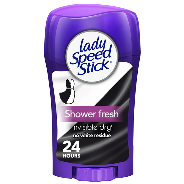 Lady Speed Stick Shower Fresh Antiperspirant Deodorant Stick, 24-Hour Protection, 40g