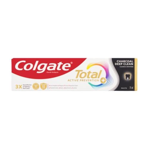 Colgate Total Deep Clean Charcoal Toothpaste Zinc Arginine 75ml