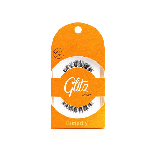 Glitz Natural Eyelashes Butterfly Reusable 100% Natural Horsehair
