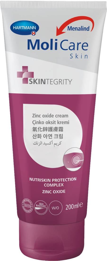 MoliCare Skin Zinc Oxide Cream Protective Barrier 200 ml