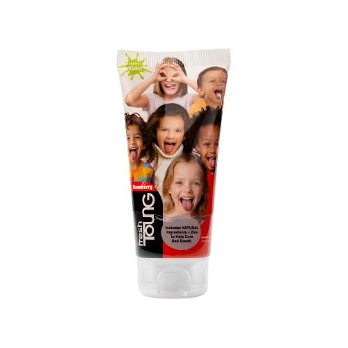 FreshTong Strawberry Tongue Cleaning Paste for Kids, Daily Oral Care, 85g