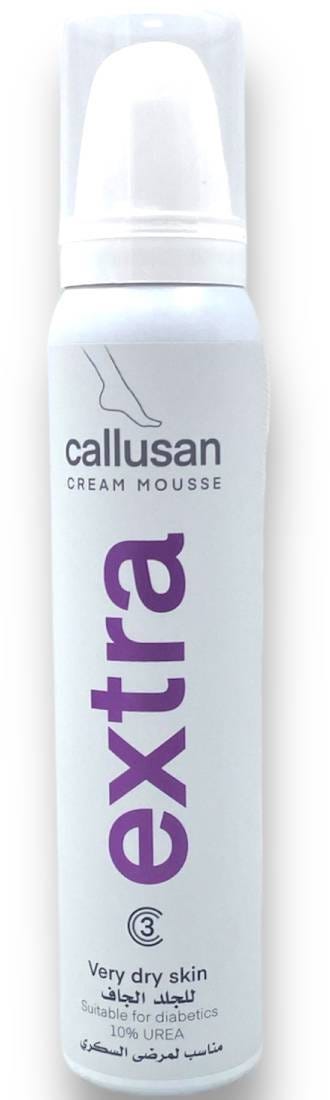 Callusan Cream Mousse Extra Foam Cream 10% Urea Stearic Acid 125ml