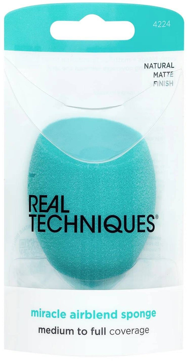 Real Techniques Miracle Airblend Makeup Sponge Mattifying Latex-Free 1 Count