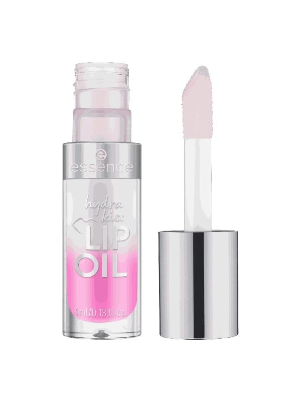 Essence Hydra Kiss Lip Oil High-Shine Gloss with Sheer Pink Tint
