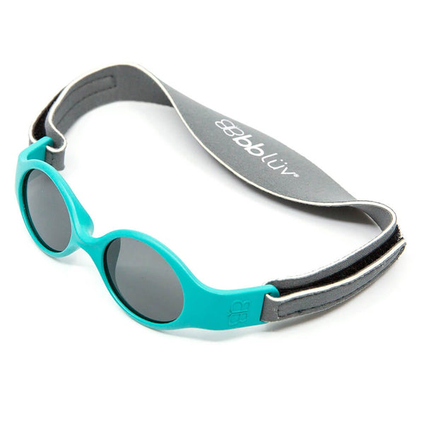 BBLuv Solar Mini Baby Sunglasses Unbreakable Polarized UV Aqua 0M+