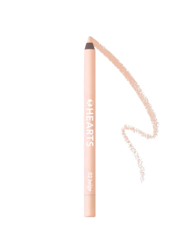 Hearts Waterproof Eyeliner Pencil Matte Beige 02
