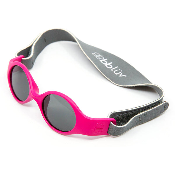 BBLuv Solar Mini Baby Sunglasses Unbreakable Polarized Pink 0M+
