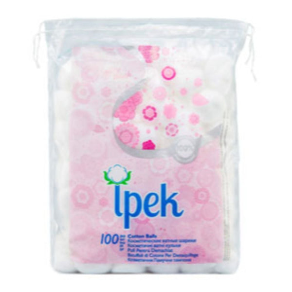 Ipek Sisa Cotton Balls Soft White 100 Pieces