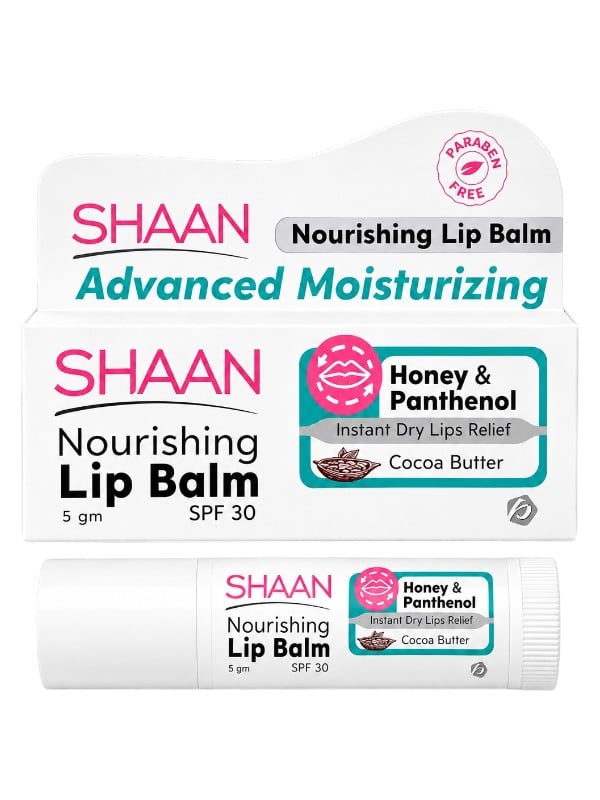 Shan Nourishing Lip Balm with Honey, Panthenol and SPF 30