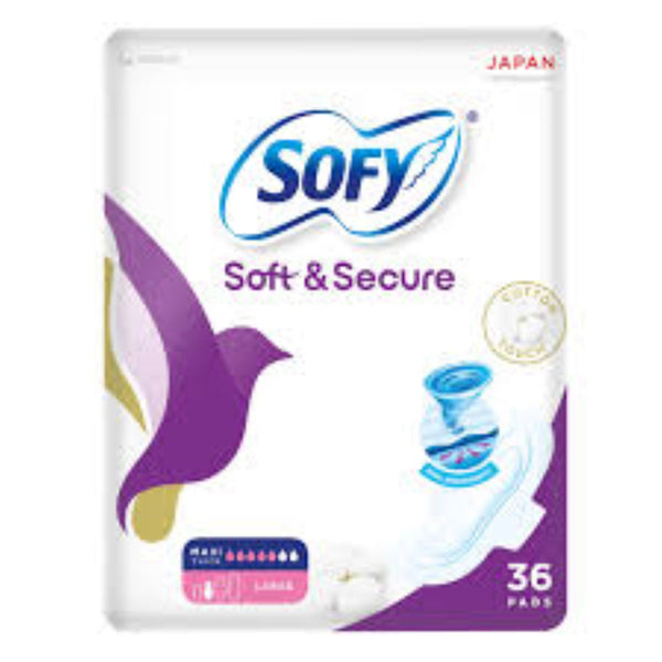 Sofy Slim Sanitary Pads with Cotton Touch Feel and Side Barriers