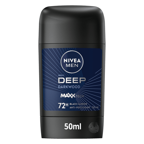 Nivea Deep Black Carbon Men Deodorant Stick with Active Carbon