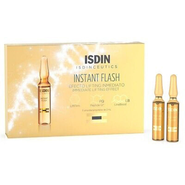 ISDIN Ceutics Instant Flash Hydrating Serum, Hyaluronic Acid and Vitamin C, 5 x 2 ml