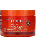 Cantu Shea Butter Custard Cream for Natural Hair, Curl Defining and Shine, 340g