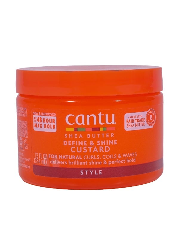 Cantu Shea Butter Custard Cream for Natural Hair, Curl Defining and Shine, 340g