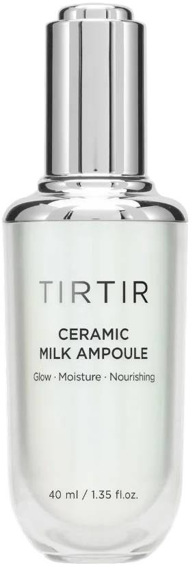 TIRTIR Ceramic Milk Ampoule Hydrating Serum Vegan Milk Squalane Rice Bran Oil 40ml