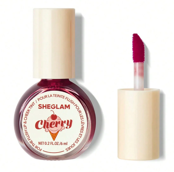 SHEGLAM For The Flush Lip & Cheek Tint Lightweight Long-Lasting Cherry Picked