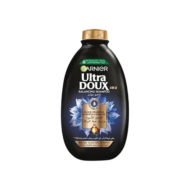 Garnier Ultra Doux Shampoo with Black Charcoal and Black Seed Oil, 200ml