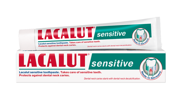 Lacalut Sensitive Toothpaste with Fluoride for Sensitive Teeth, 75 ml