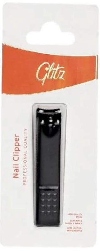 Glitz Nail Clipper Stainless Steel Fingernail & Toenail Grooming Tool, 1 Pc