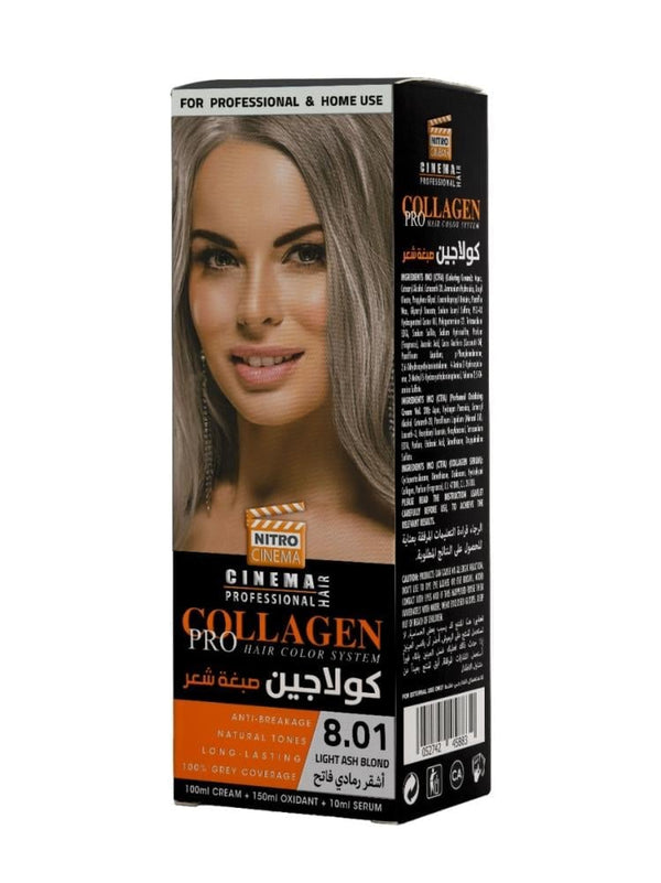Nitro Canada Collagen Pro Hair Color Light Ash Blond 8.01