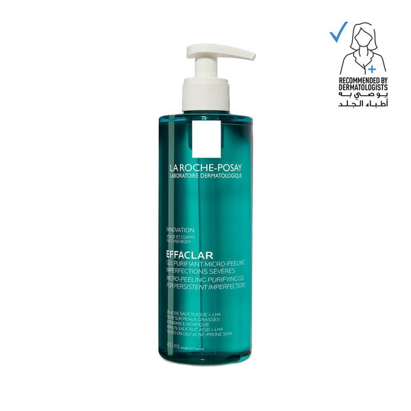La Roche-Posay Effaclar Micropeeling Purifying Gel, Salicylic Acid, Face and Body, 400 ml